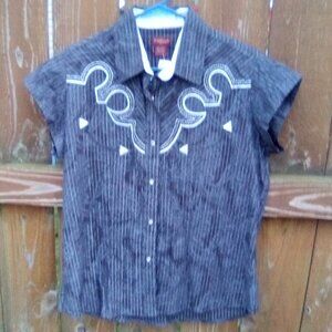 Life Styles Western Style Top Sz. L NWT